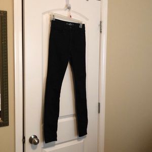 Black Hollister high rise super skinny jeans sz0R